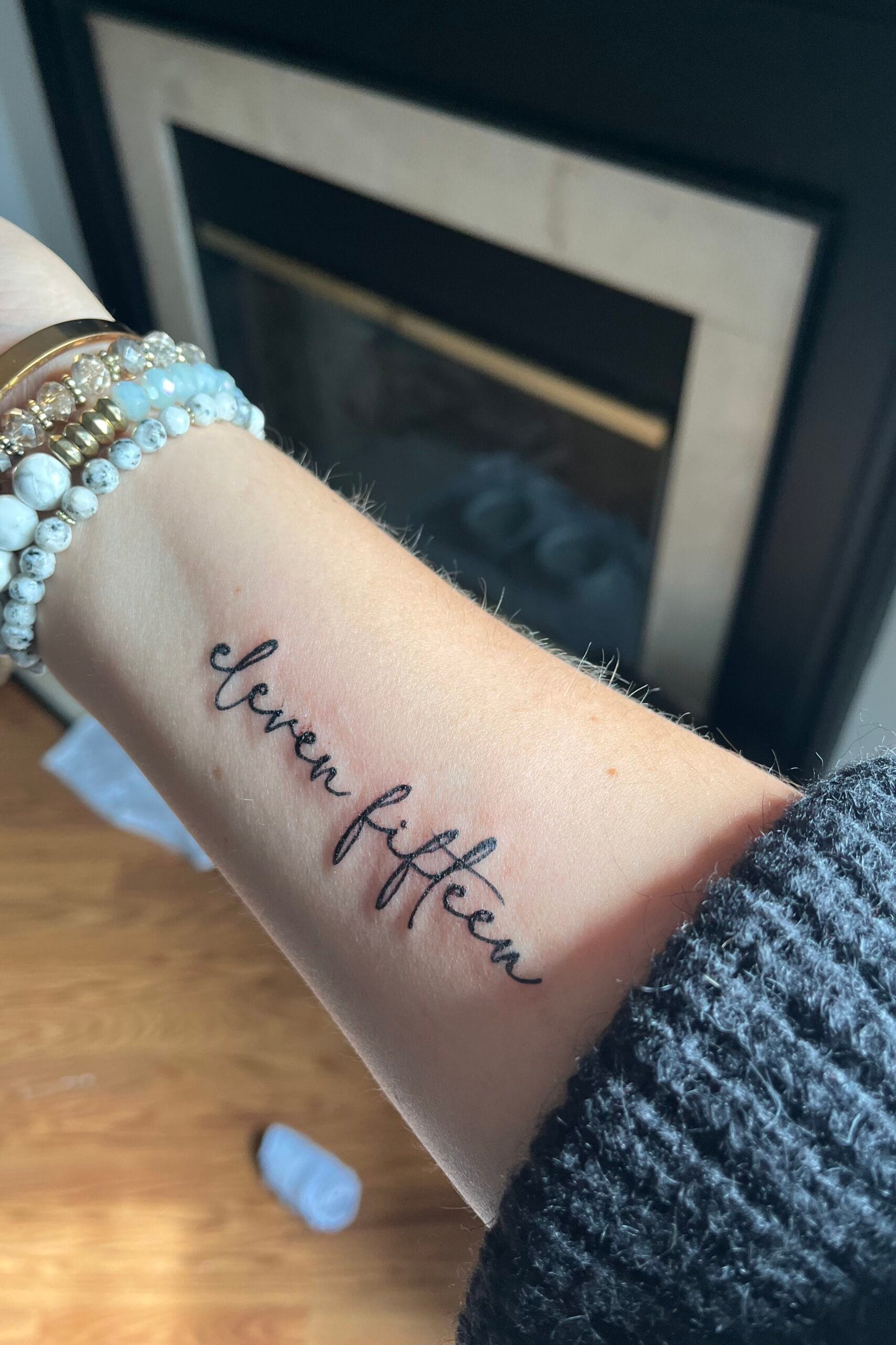 Shanelles_tattoo LCSW Shanelle Bender's tattoo of childhood address