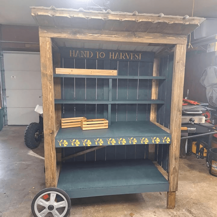 Friend's newly constructed farm stand.