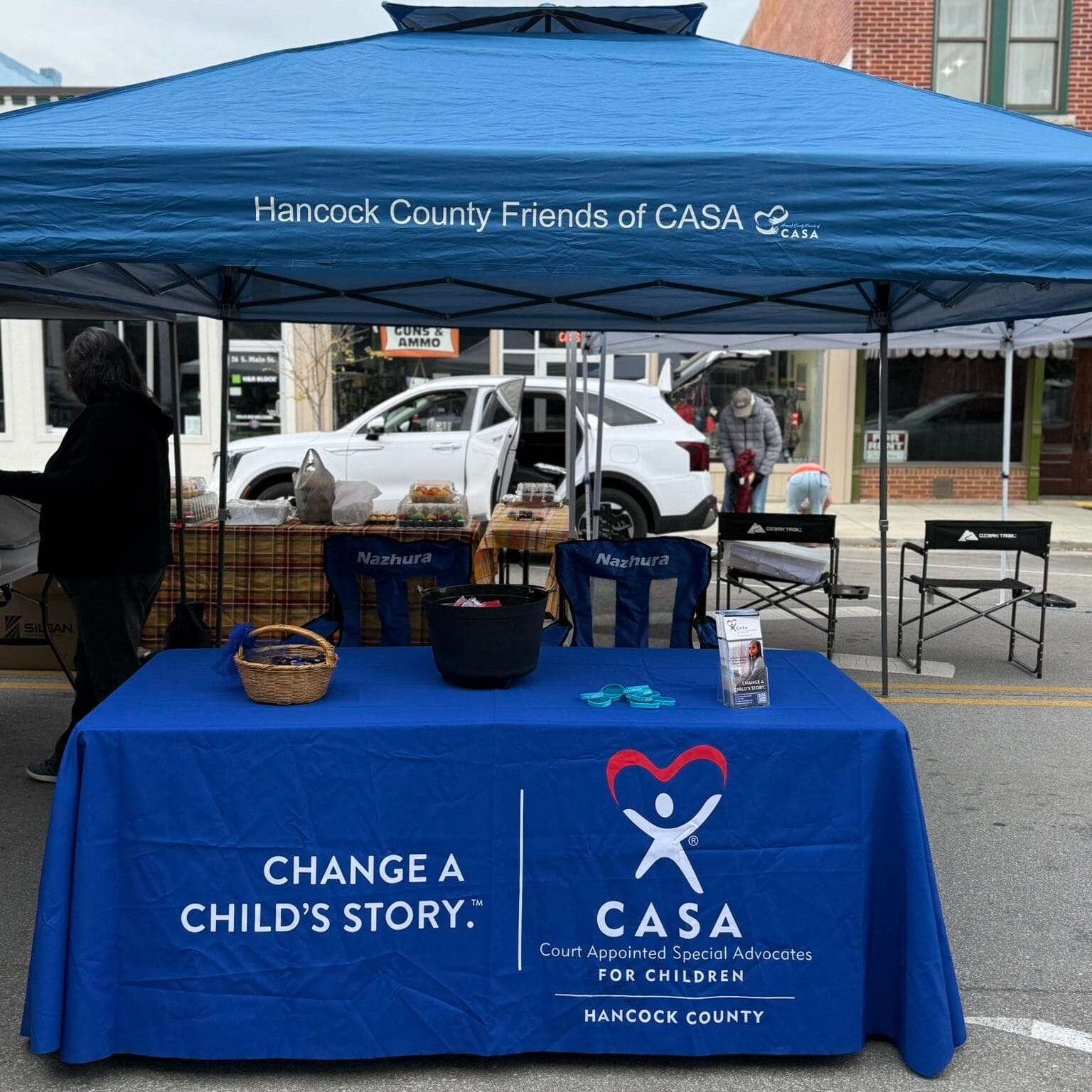 CASA table and booth